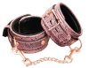 PINK SNAKE PRINT MICROFIBER ANKLE RESTRAINTS