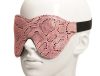 PINK SNAKE PRINT MICROFIBER BLINDFOLD